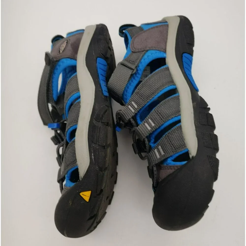 Keen Newport H2 Hiking Sandals, Youth Sz 3 Blue Black Water Shoe 1022839 Outdoor